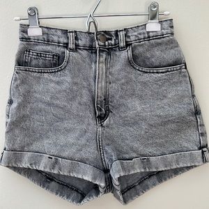American Apparel highwaist denim shorts